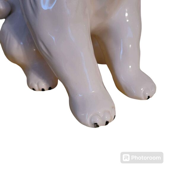 Vintage Andrea by Sadek 12" White Cat Green Eyes Japan Read Description - Picture 8 of 8